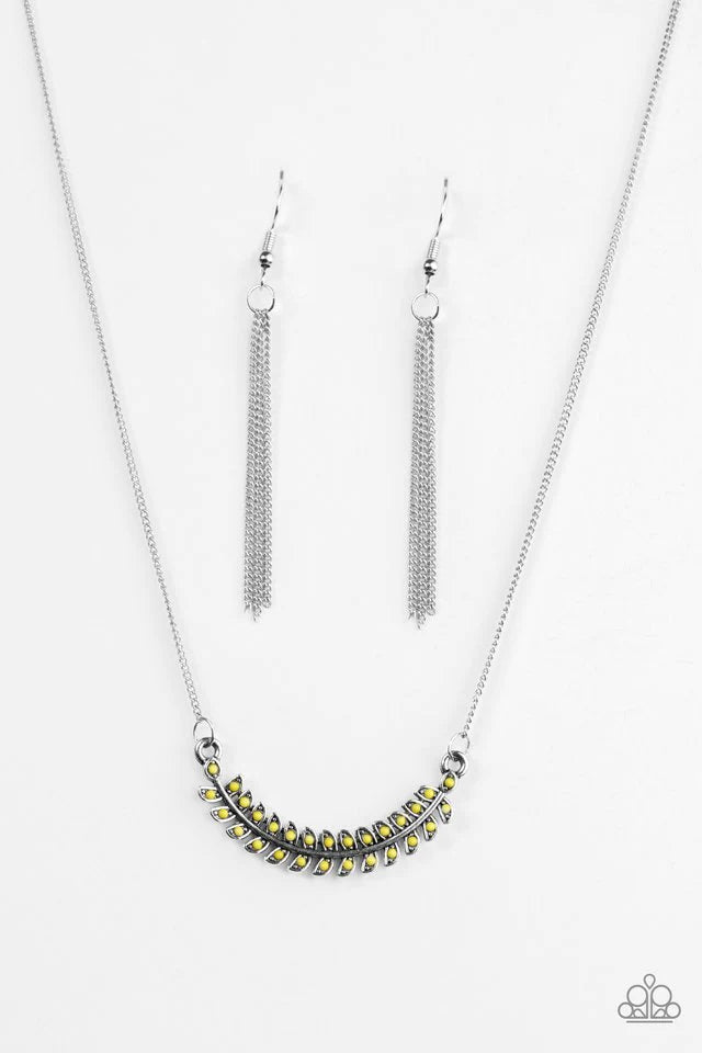 Paparazzi Necklace ~ Flying Colors - Yellow