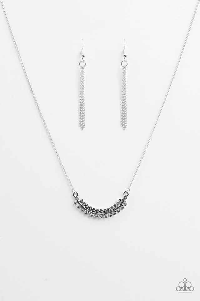Paparazzi Necklace ~ Flying Colors - Silver