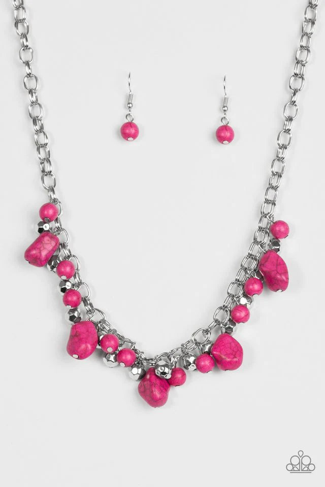 Collar Paparazzi ~ Princesa Paleo - Rosa