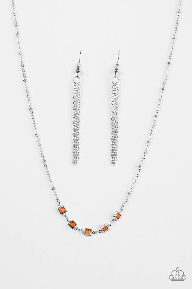 Paparazzi Necklace ~ GLEAM World - Orange