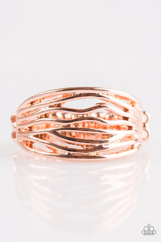 Paparazzi Ring ~ Rip Current - Copper