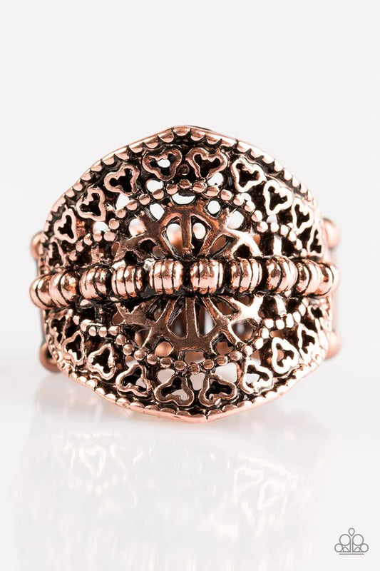 Paparazzi Ring ~ Travel Treasure - Copper