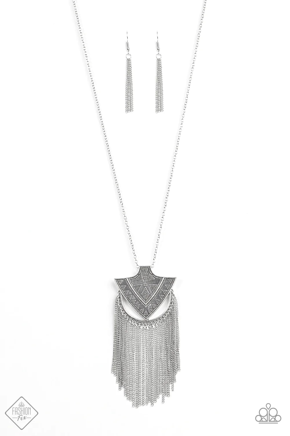 Paparazzi Necklace ~ Hunt Or Be Hunted - Silver