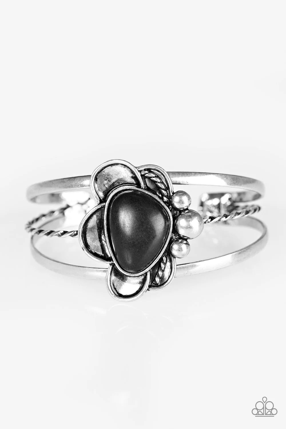 Pulsera Paparazzi ~ Girasoles del Sahara - Negro