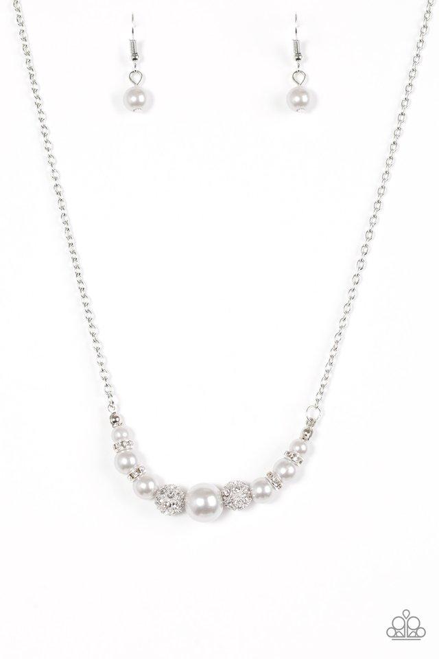 Collar Paparazzi ~ Absolutamente brillante - Plata