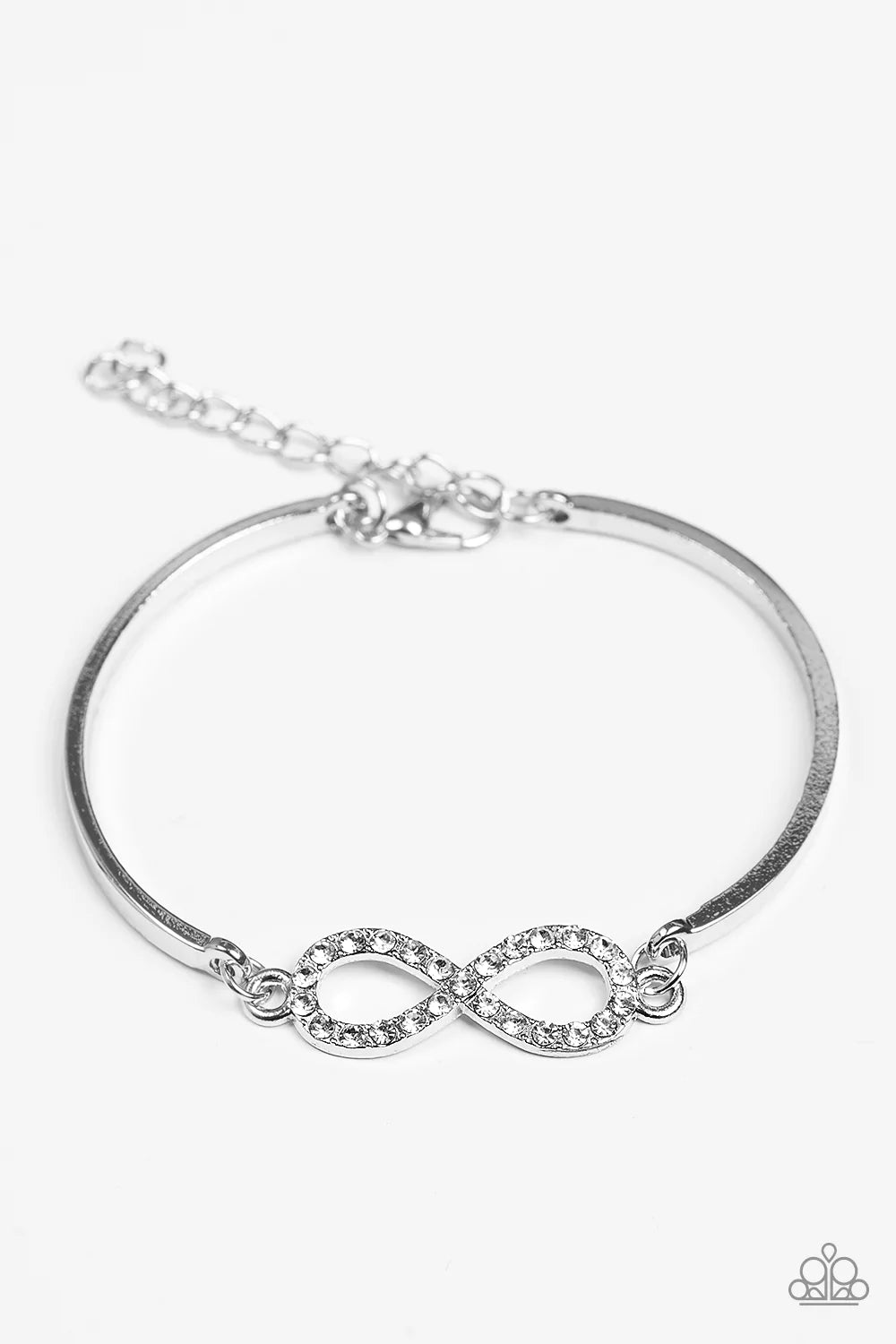 Pulsera Paparazzi ~ Tesoro infinito - Blanco