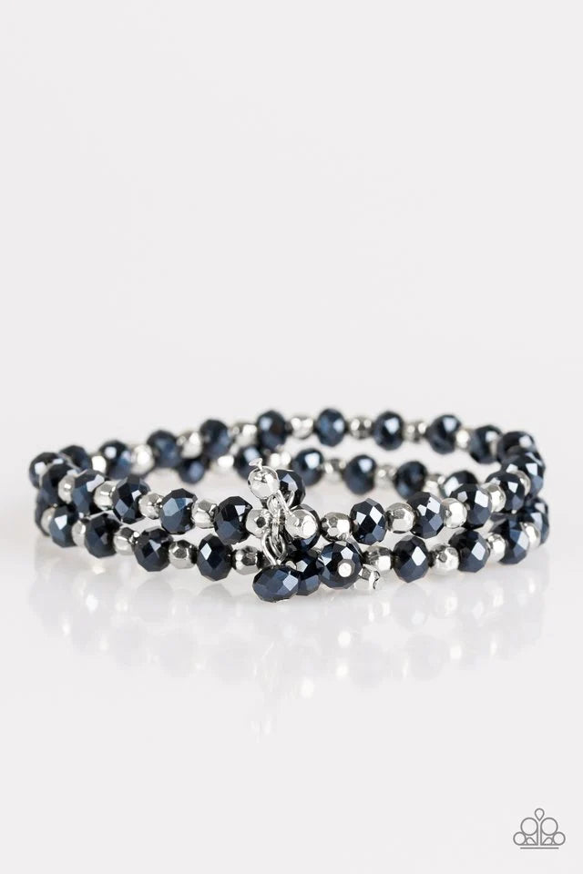 Paparazzi Bracelet ~ Sink or Shimmer - Blue