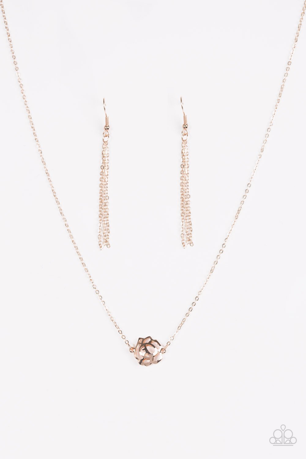 Paparazzi Necklace ~ Pleasantly Primrose - Rose Gold