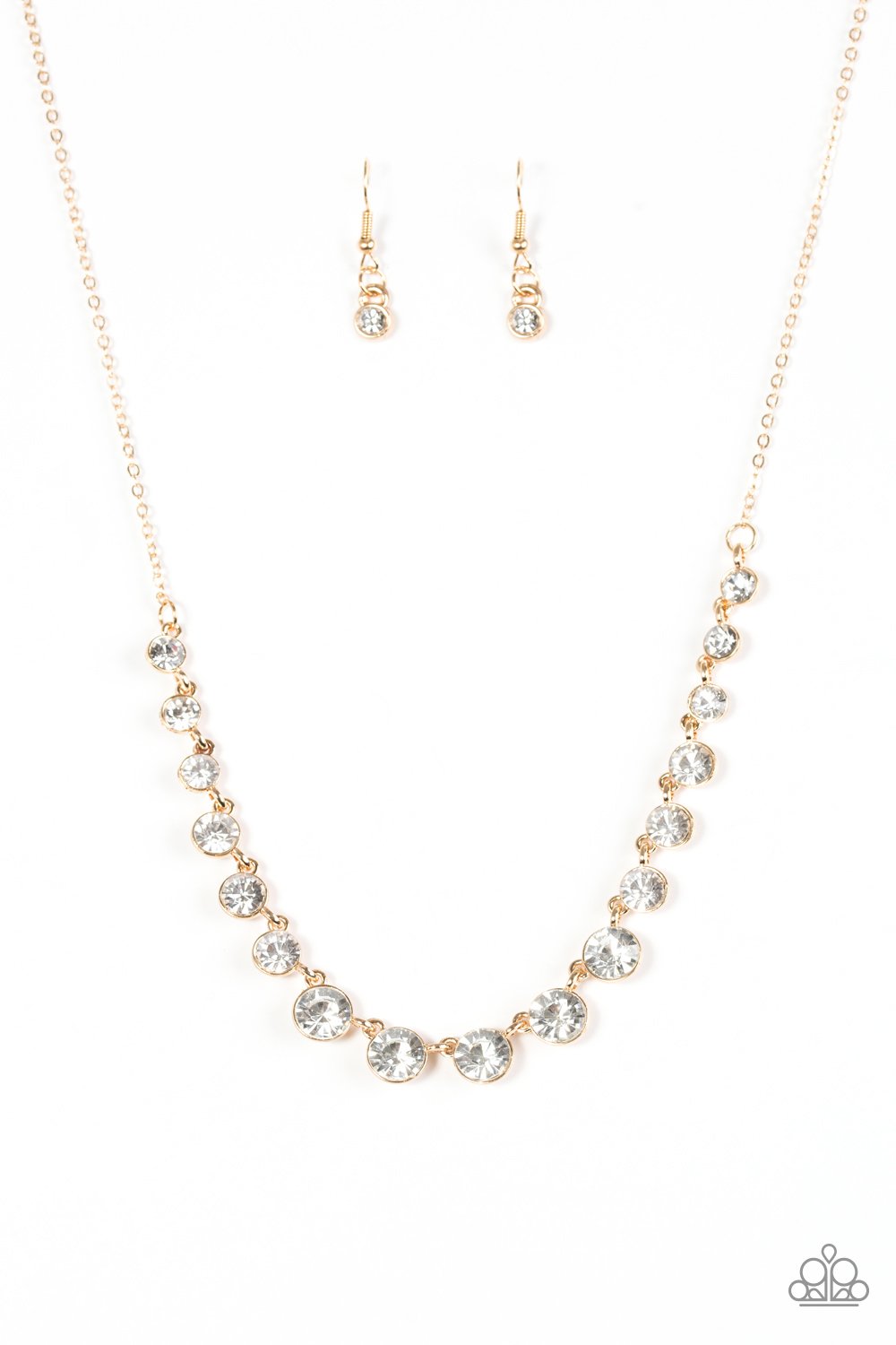 Collar Paparazzi ~ ¡Aquí BRILLAMOS! - Dorado