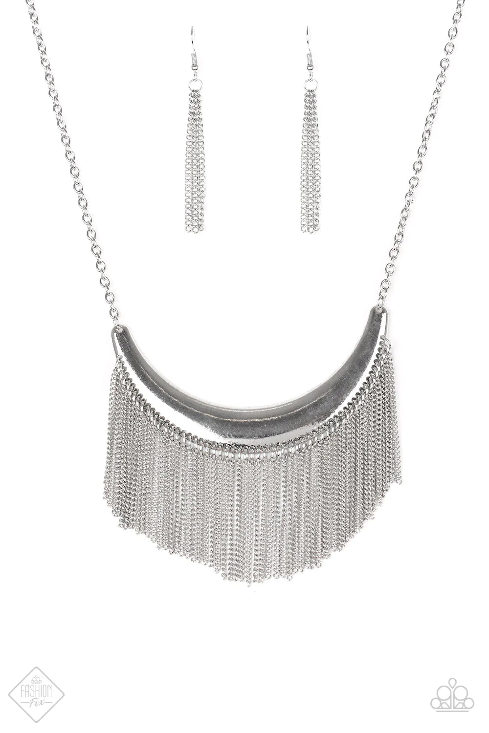 Paparazzi Necklace ~ Zoo Zone - Silver