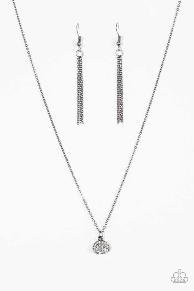 Paparazzi Necklace ~ Diamond Debonair - Black