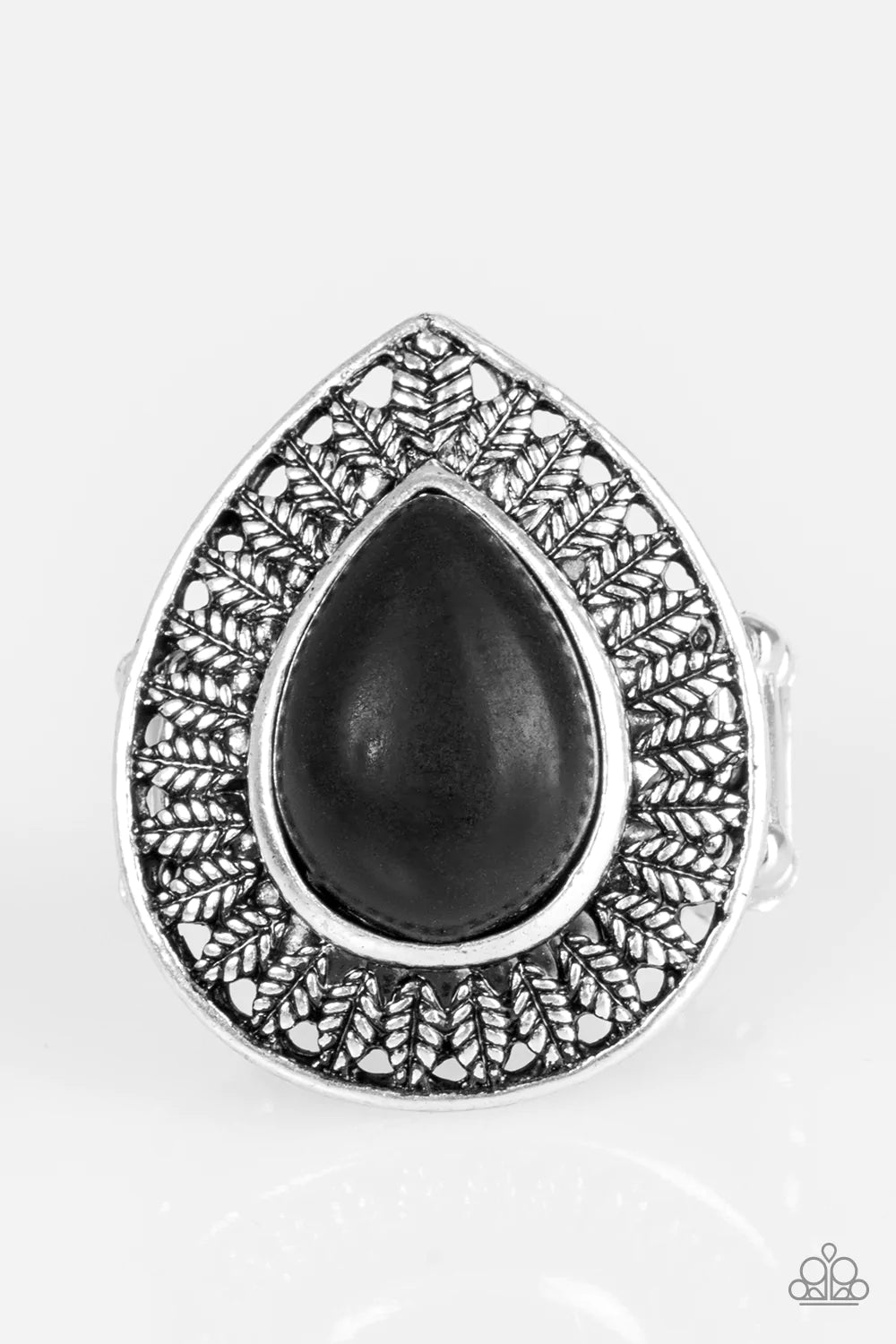 Anillo Paparazzi ~ Totally Tropicana - Negro
