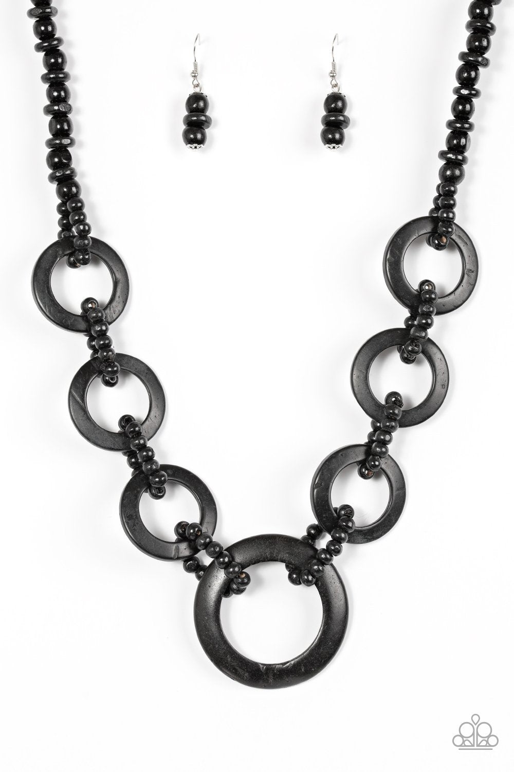 Collar Paparazzi ~ Verano sin fin - Negro