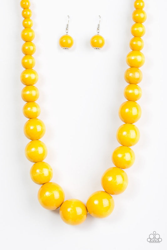 Paparazzi Necklace ~ Effortlessly Everglades - Yellow