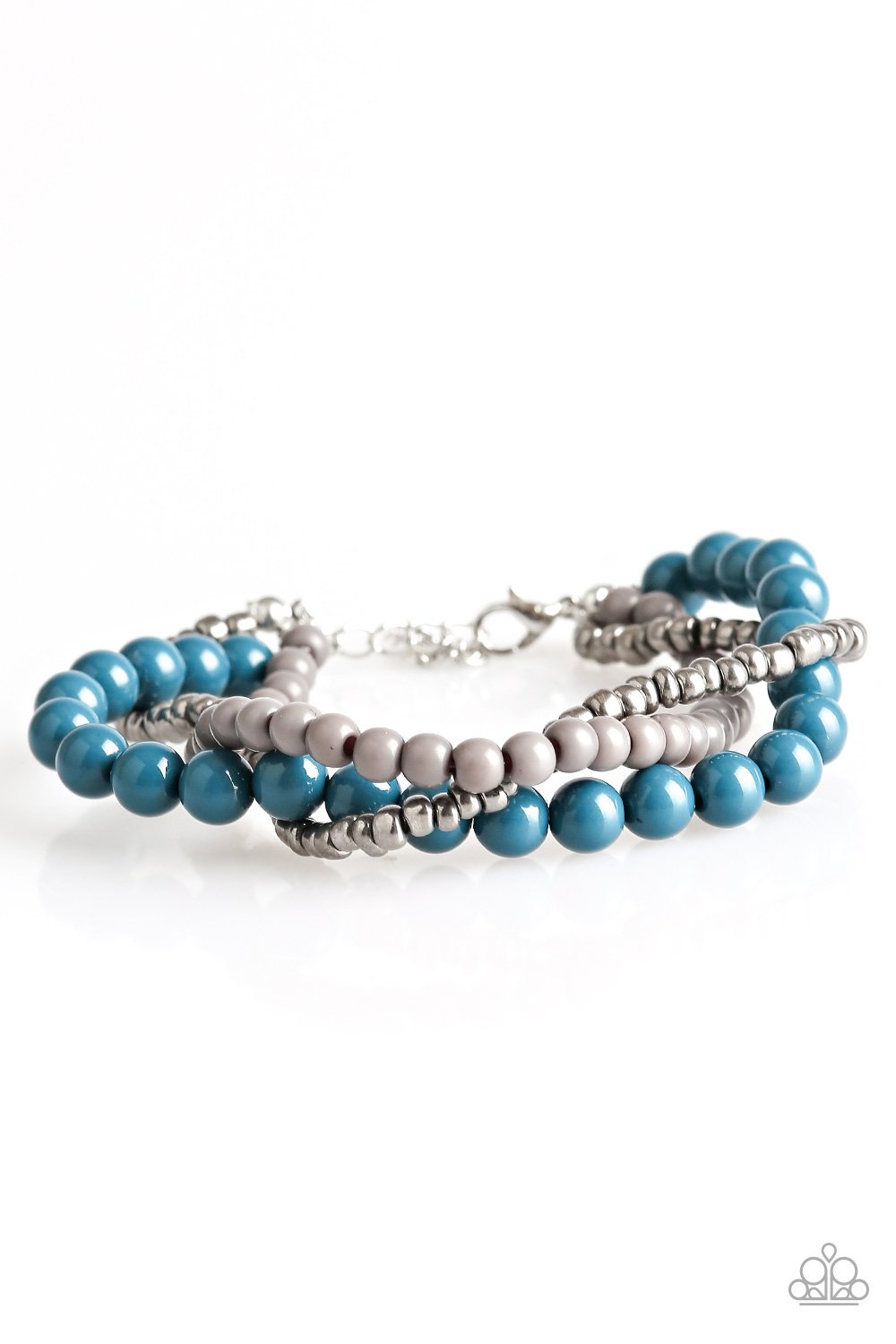 Pulsera Paparazzi ~ Take The BEAD - Azul