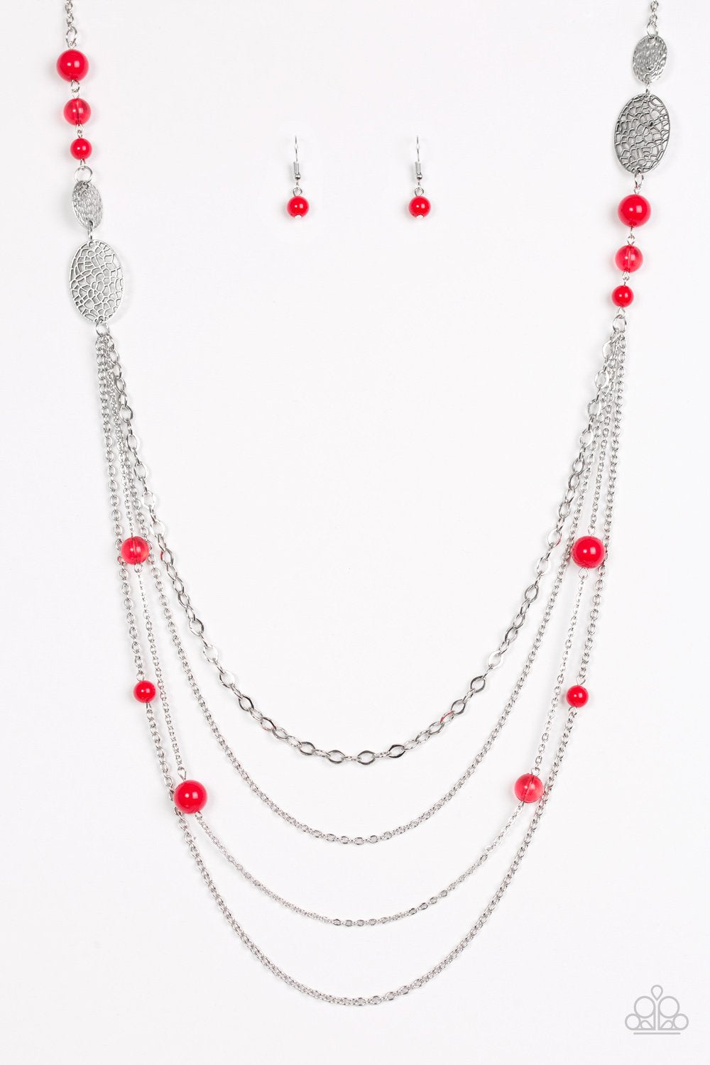 Paparazzi Necklace ~ The SUMMERTIME Of Your Life! - Red