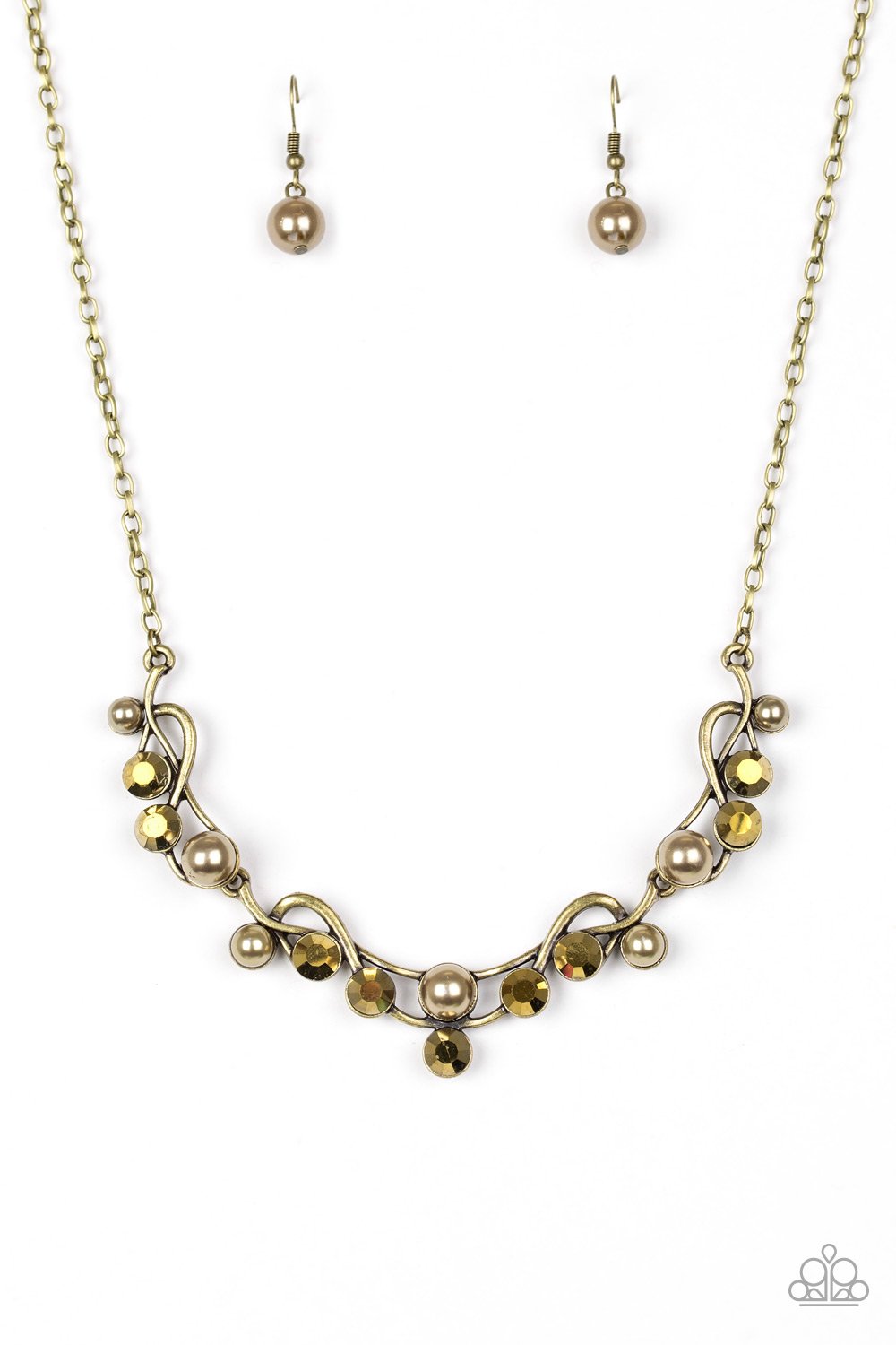 Paparazzi Necklace ~ Tie The Knot - Brass