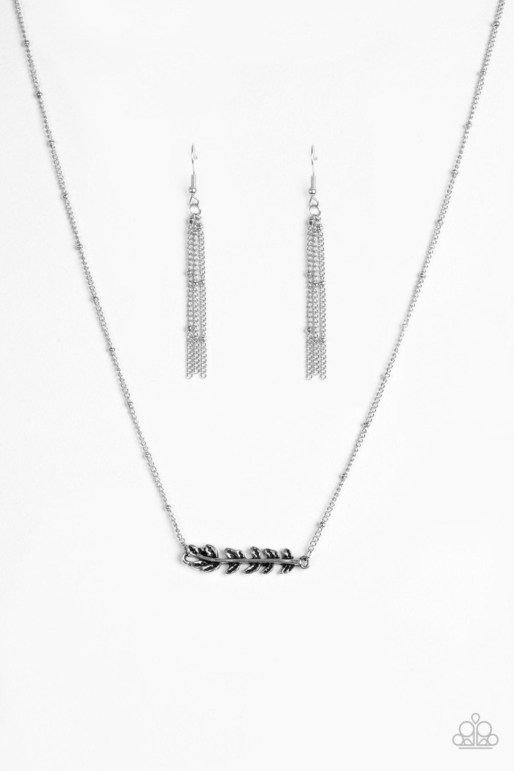 Paparazzi Necklace ~ Beautifully Branching - Silver