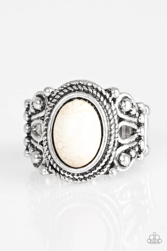 Paparazzi Ring ~ Coyote Canyon - White