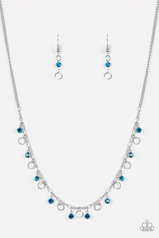 Paparazzi Necklace ~ Dinner Party Demure - Blue