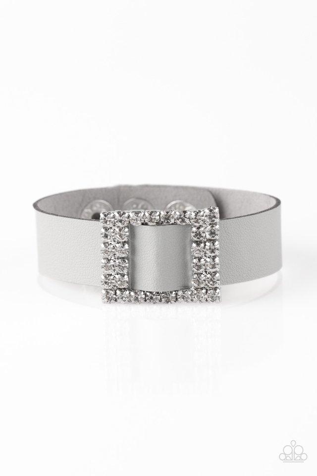 Pulsera Paparazzi ~ Diamond Diva - Plata