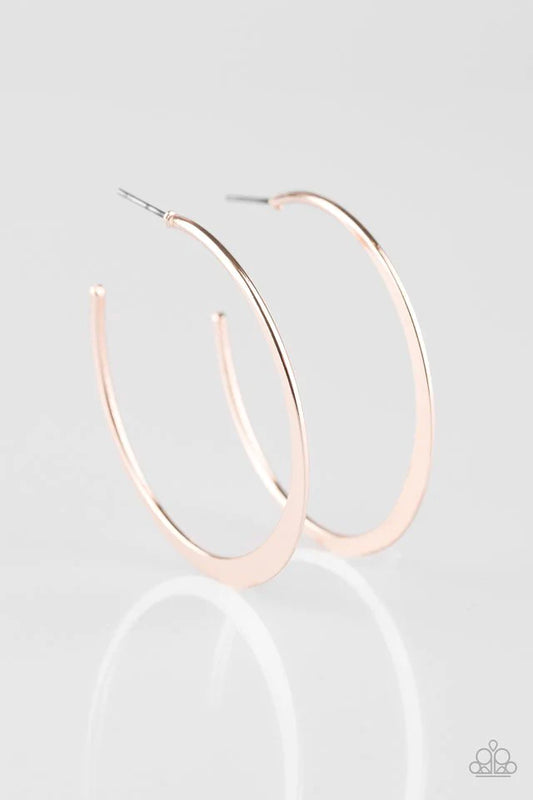 Paparazzi Earring ~ Classically Casual - Rose Gold