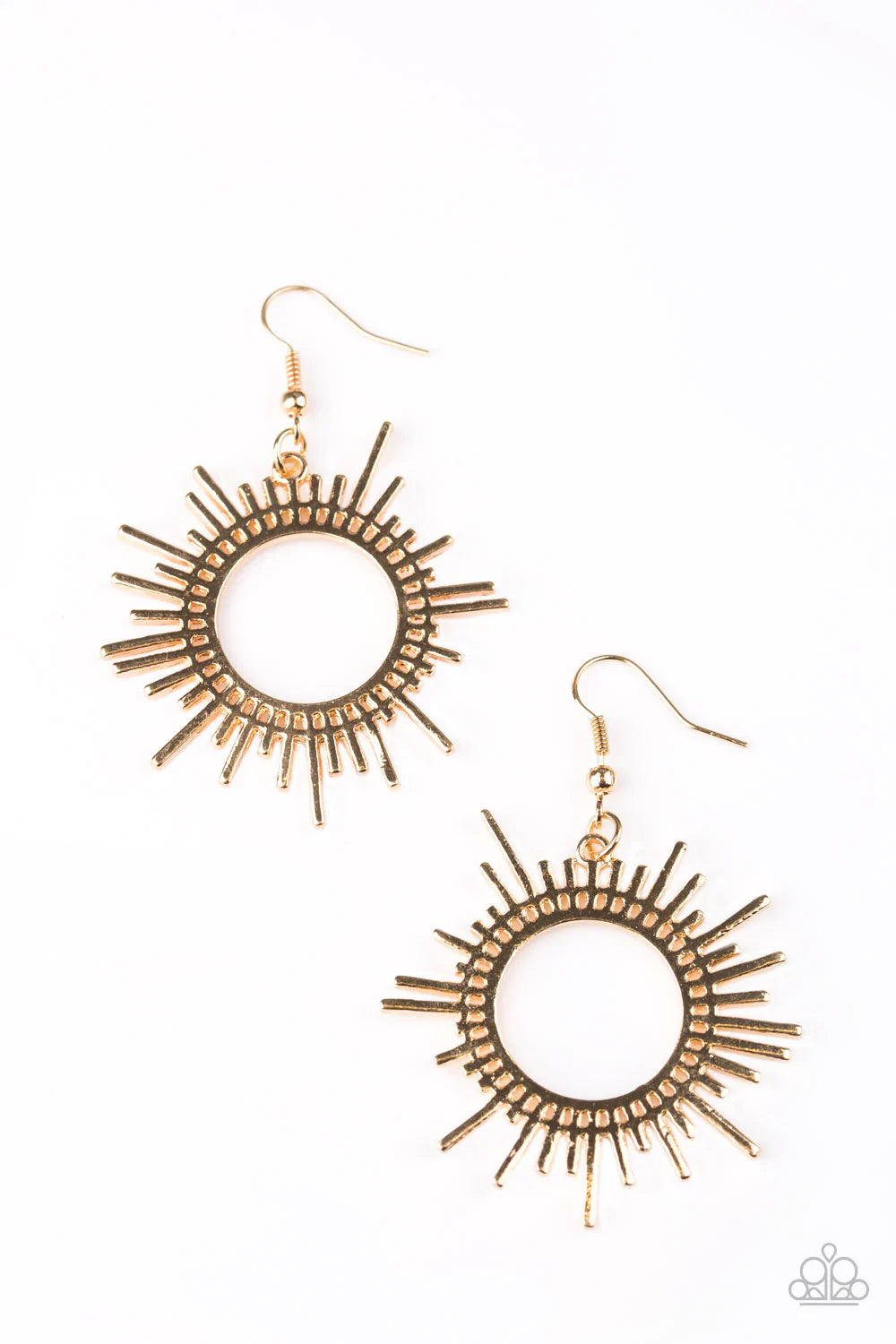 Paparazzi Earring ~ All Sizzle - Gold
