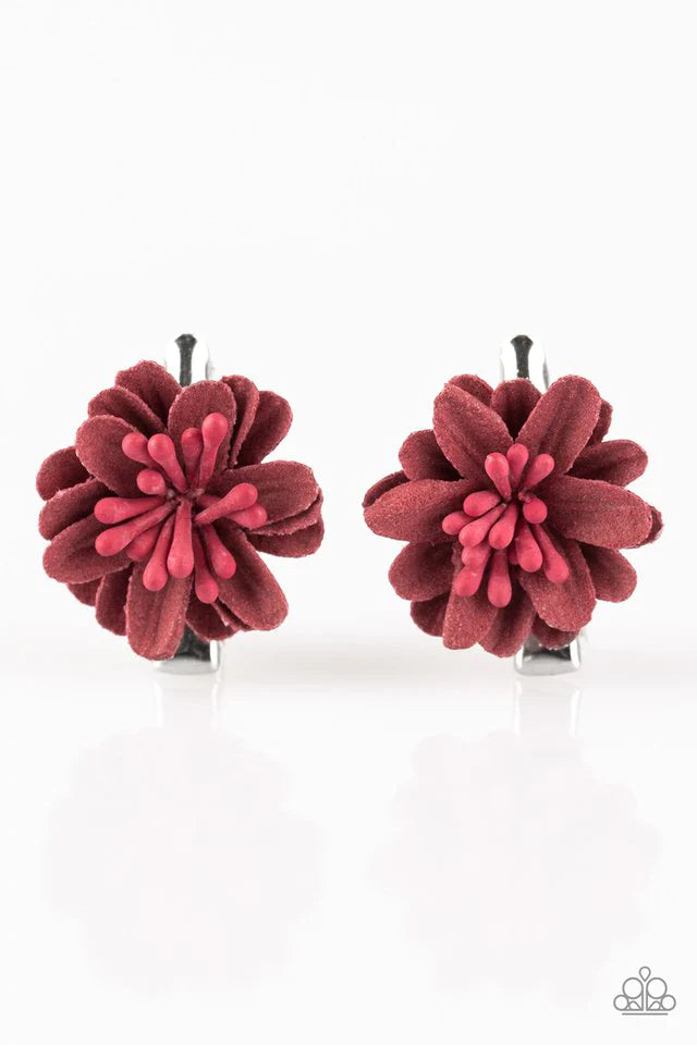 Paparazzi Hair Accessories ~ The Love BUD - Red