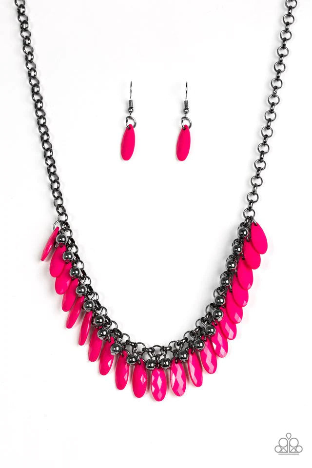 Paparazzi Necklace ~ Jersey Shore - Pink – Paparazzi Jewelry | Online ...