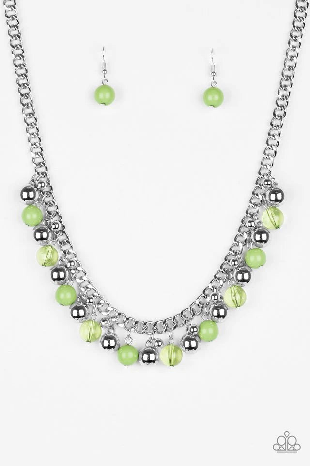 Collar Paparazzi ~ Perfil Keep A GLOW - Verde