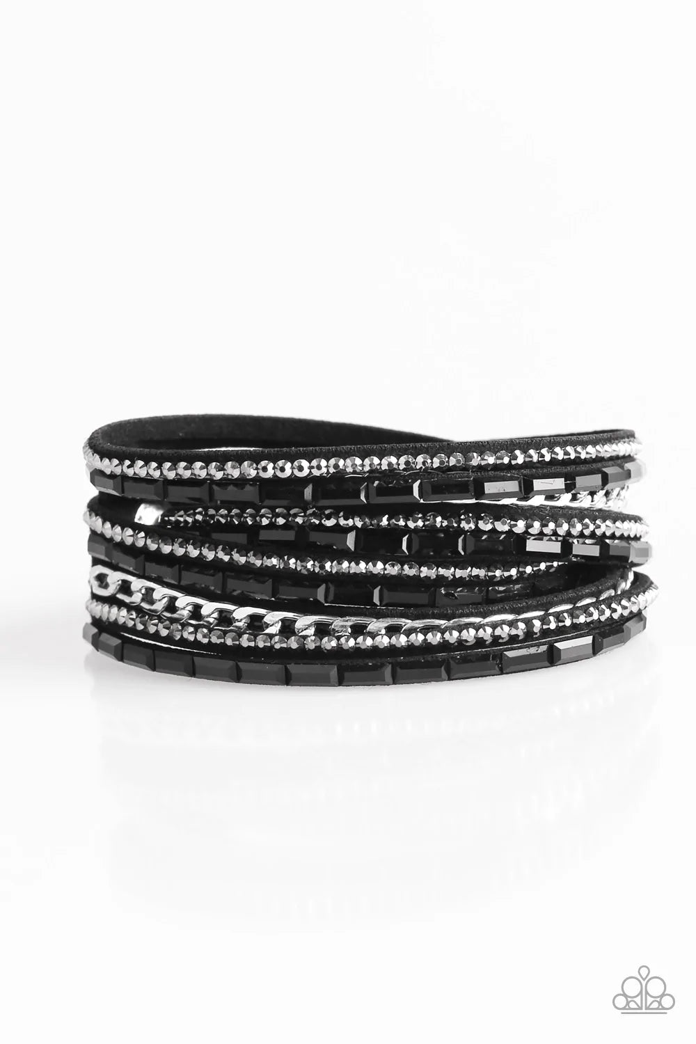 Pulsera Paparazzi ~ Los tramposos nunca prosperan - Negro