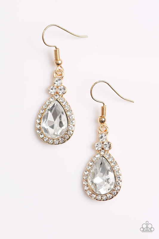 Paparazzi Earring ~ Self-Made Millionaire - Gold