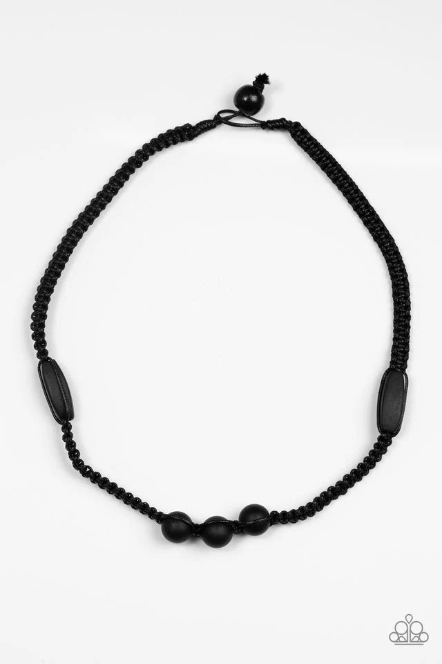 Collar Paparazzi ~ Estilo Cantero - Negro
