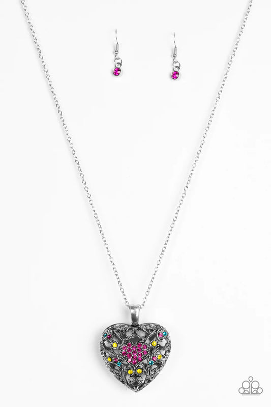 Paparazzi Necklace ~ Heartless Heiress - Multi