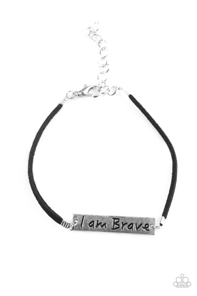 Pulsera Paparazzi ~ Brave Spirit - Negro