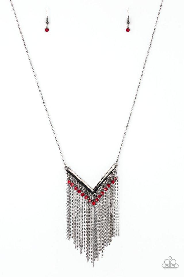 Paparazzi Necklace ~ Fashion Peak - Red