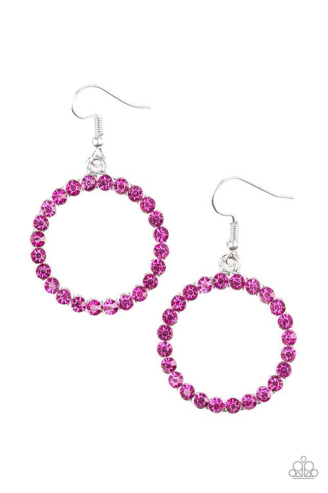 Paparazzi Earring ~ Bubblicious - Pink