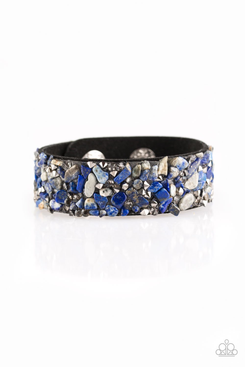 Pulsera Paparazzi ~ Totally Crushed It - Azul