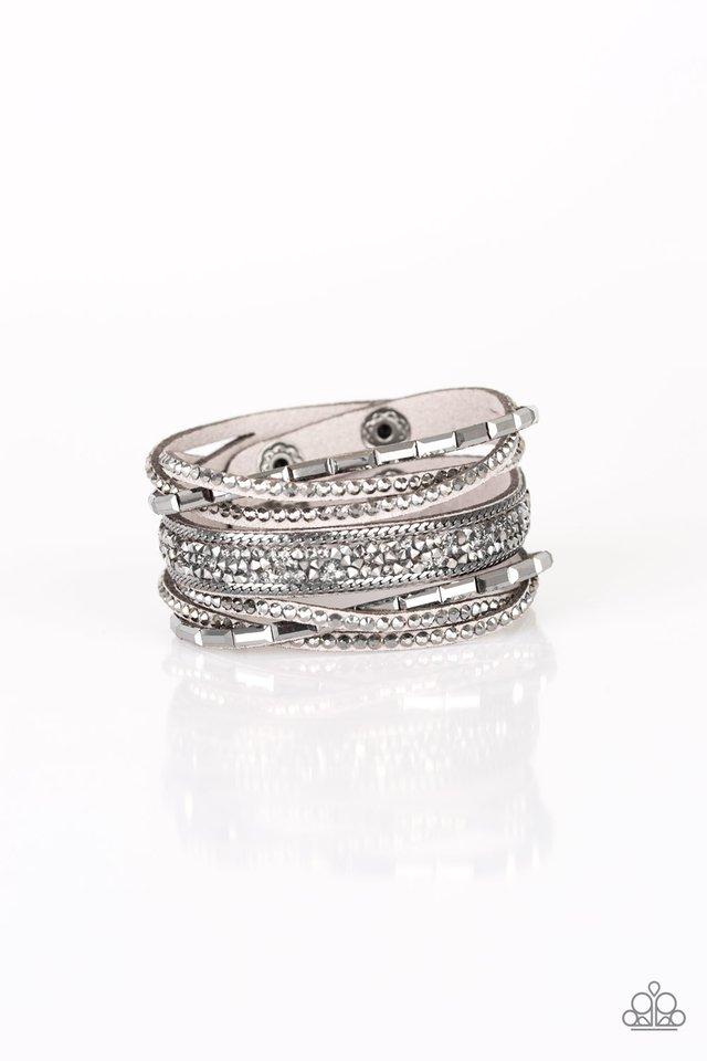 Pulsera Paparazzi ~ Punk Prowess - Plata