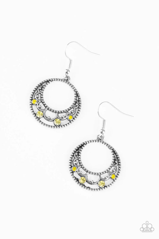 Paparazzi Earring ~ Colorfully Carefree - Yellow