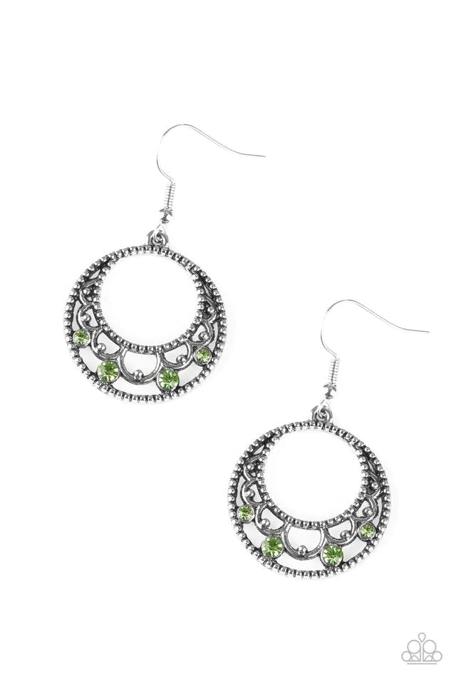Paparazzi Earring ~ Colorfully Carefree - Green