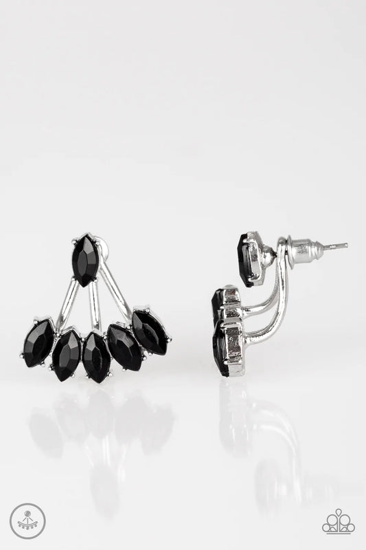 Paparazzi Earring ~ Chicly Carnivalesque - Black