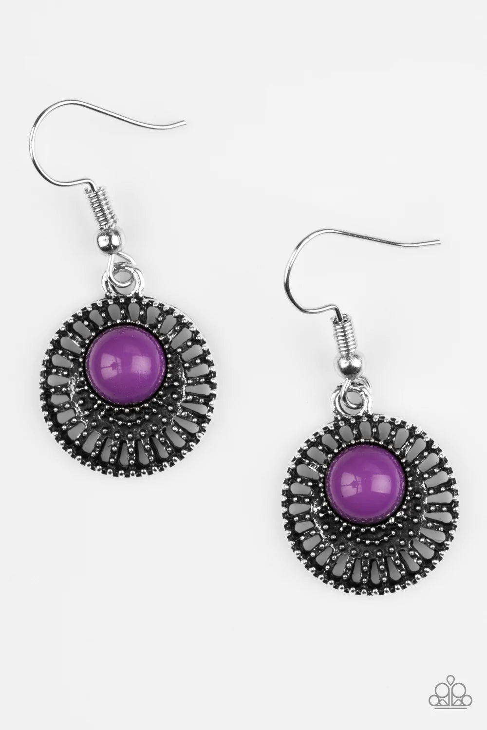 Paparazzi Earring ~ Stylishly Saharan - Purple