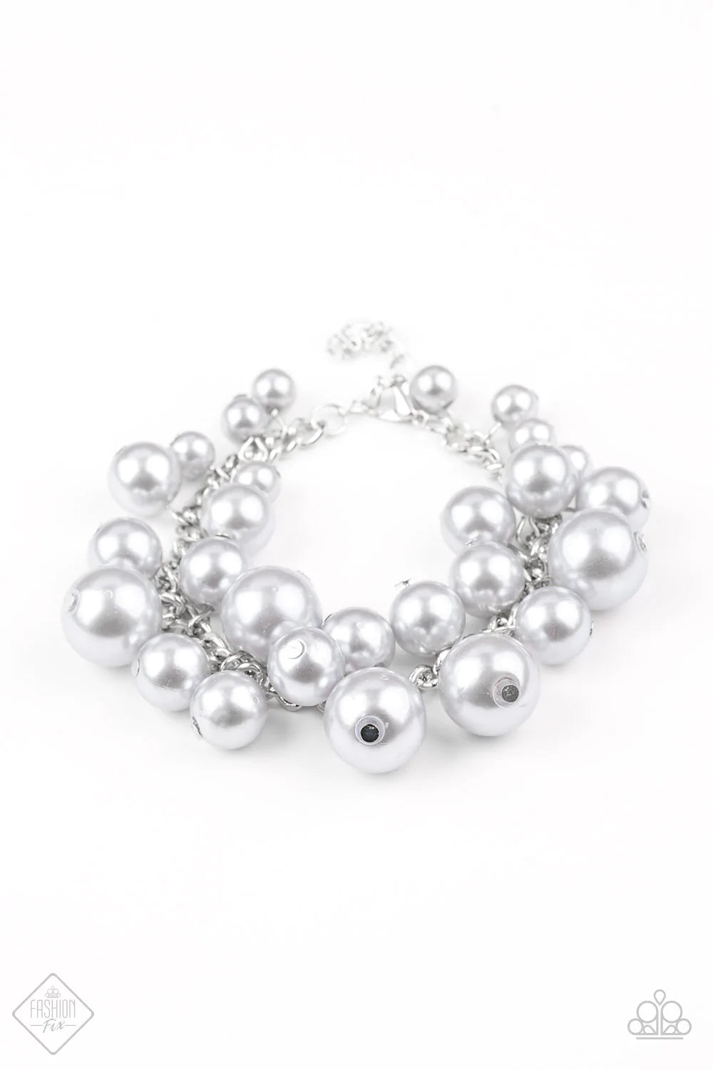 Paparazzi Bracelet ~ GLAM The Expense! - Silver