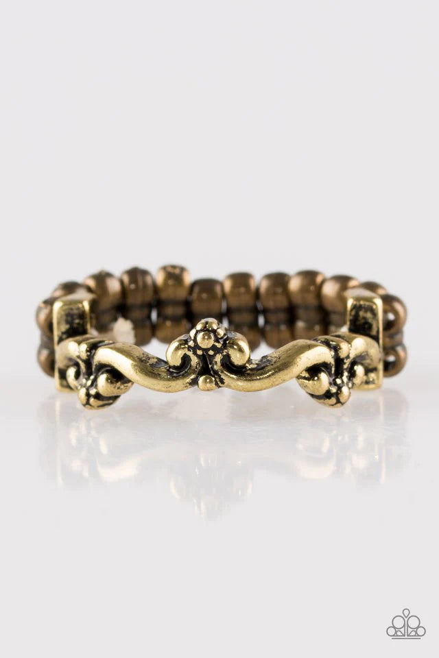 Paparazzi Ring ~ Serenely Summer - Brass