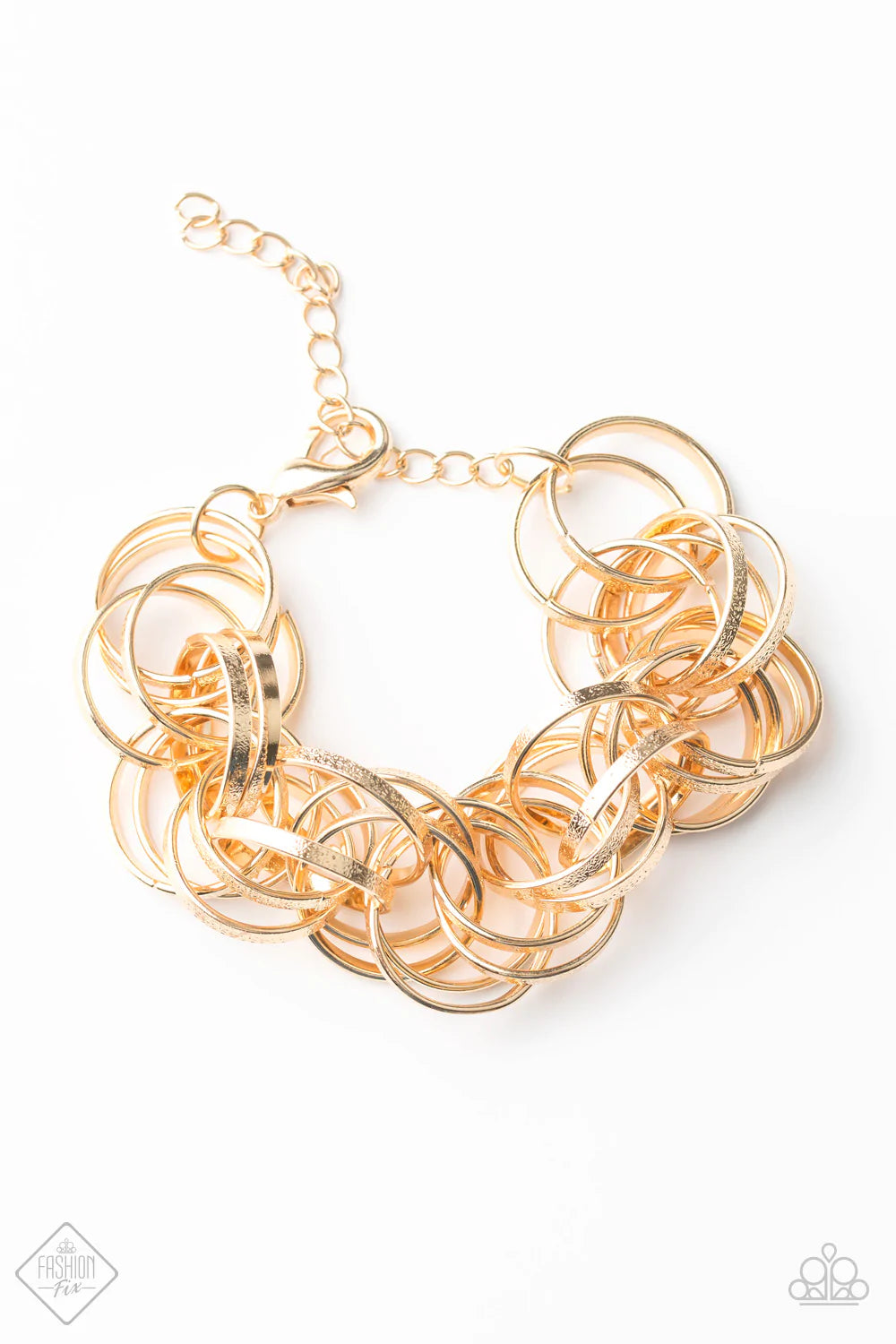 Paparazzi Bracelet ~ Statement Shimmer - Gold