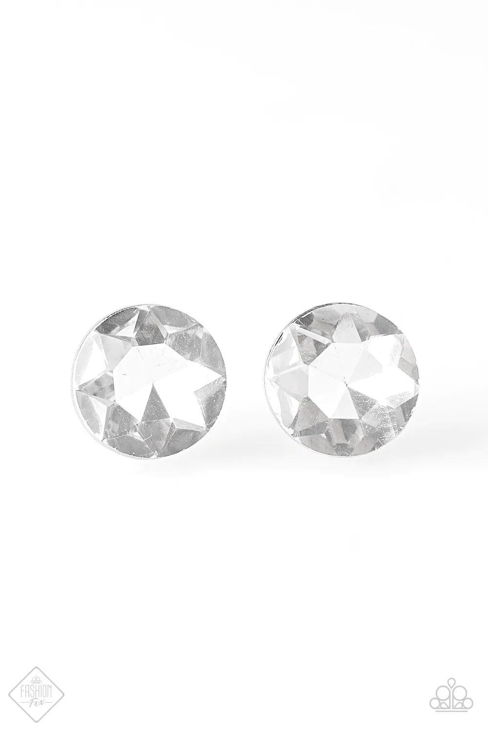 Paparazzi Earring ~ GLOWING, GLOWING, Gone! - White