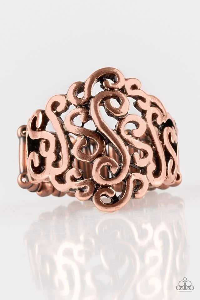 Paparazzi Ring ~ Dizzy Demure - Copper