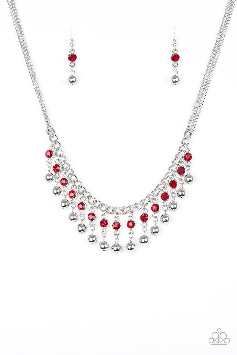 Paparazzi Necklace ~ Pageant Queen - Red
