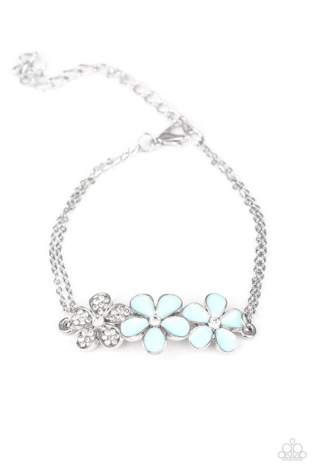 Pulsera Paparazzi ~ Fiji floreciente - Azul